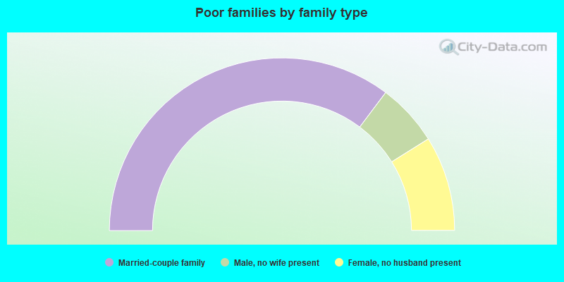 Poor families by family type
